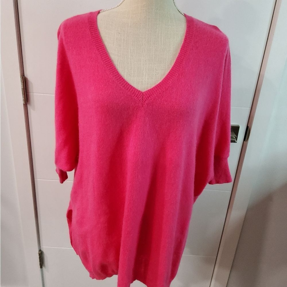 Minnie Rose Cashmere Knit Boxy Sweater Size XS/S